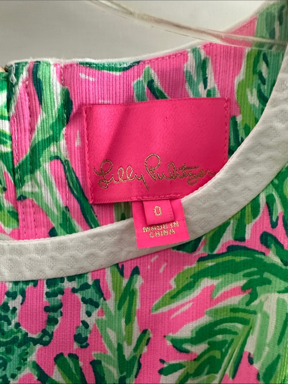 Lilly Pulitzer, summer fully lined dress cotton, fully lined NWOT worn once - Picture 2 of 5